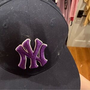 Black Cap with Purple NY Logo